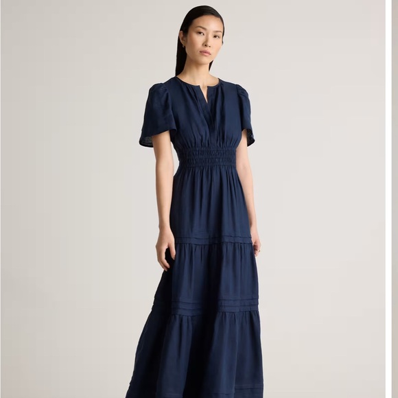 Quince Deep Brown Long Sleeve Dress - Picture 4 of 5